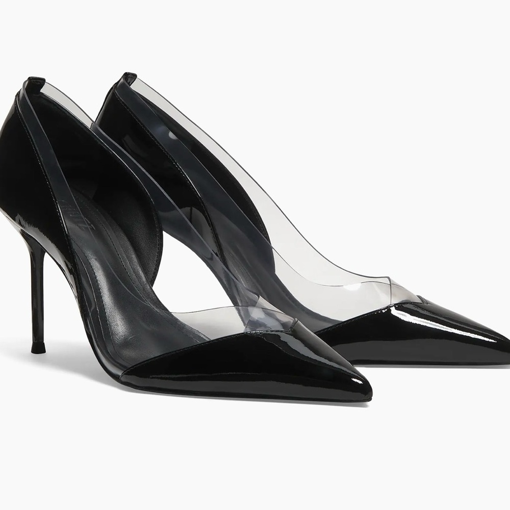 Schutz
(LIKE NEW- tried on, no box)
Andie 90MM Patent Leather & PVC Pumps